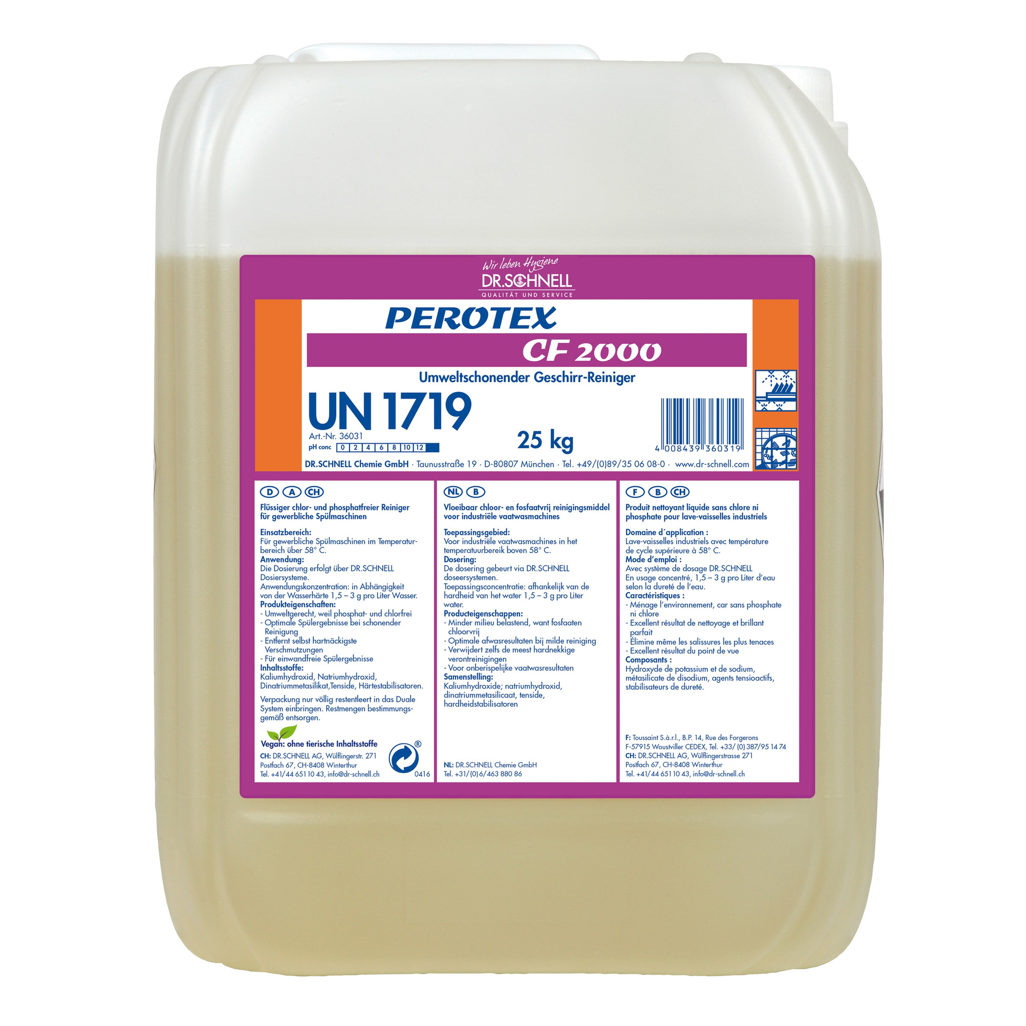 Perotex CF 2000 Geschirrreiniger, 25 kg Kanister